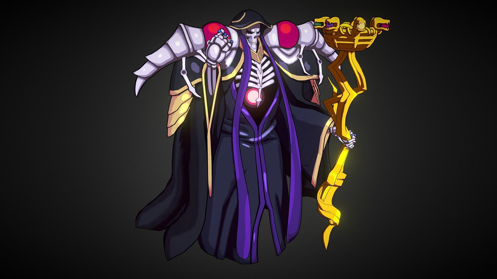 Custom Shadow and Specular


Ainz Ooal Gown from Overlord

Original Art by -



So-Bin (Novel Illustration), 
Hugin Miyama (Manga)

Created with Blender and Krita - Overlord - Ainz Ooal Gown - 3D model by Ed3lweiss 3d model
