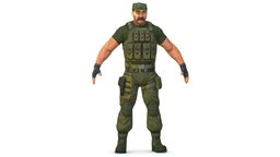 LowPoly Man Boss Slave Driver Chief Soldier body, suit, soldier, people, army, muscles, security, chief, jacket, guard, general, shoes, captain, officer, boss, glasses, head, strong, men, essential, glove, teacher, superior, gangster, solder, mercenary, bandit, bald, bodyguard, suitman, trousers, enforcer, warden, slavedriver, jaket, minder, khaki, securityguard, character, "man", "male", "guy"