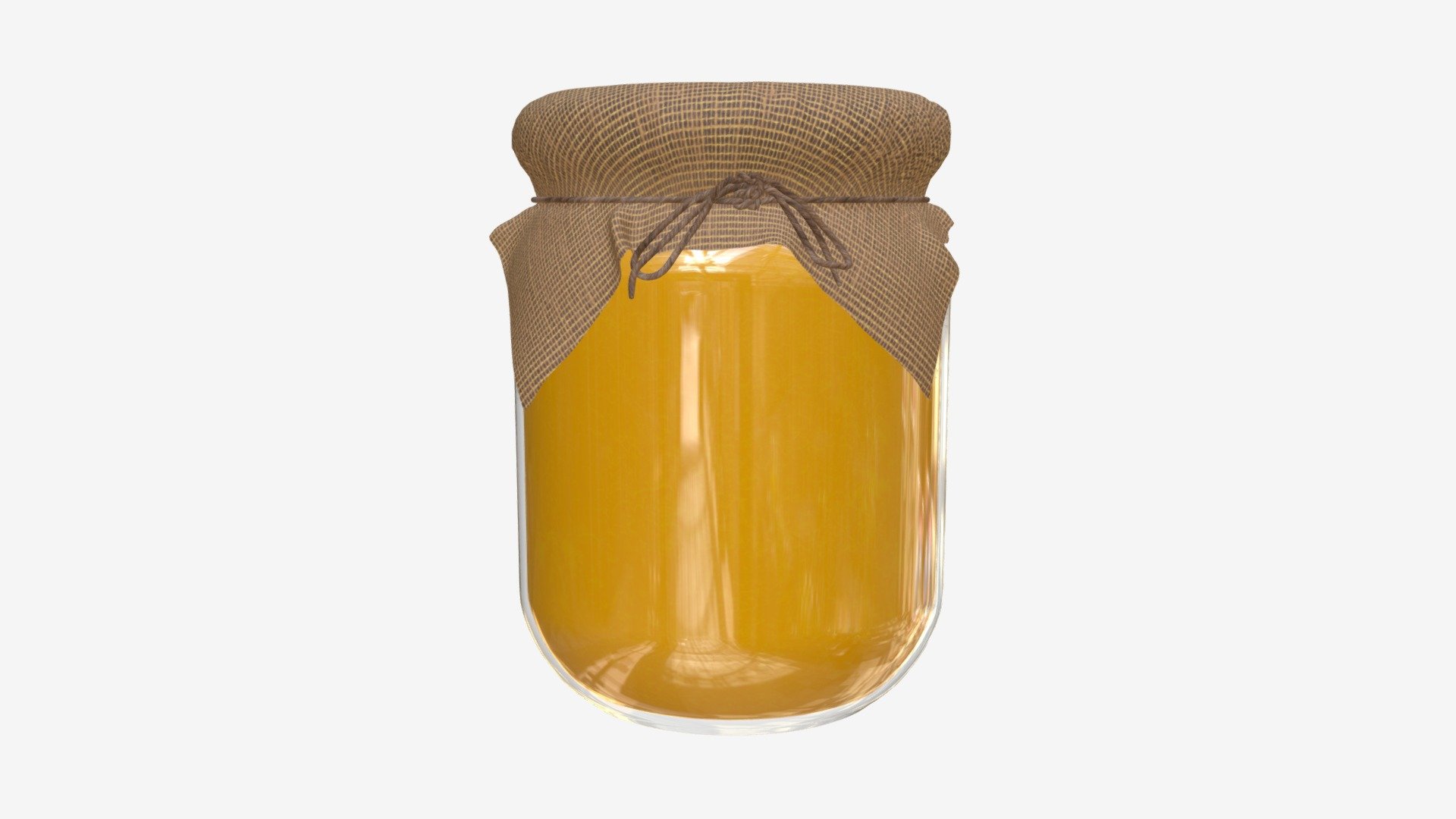 Honey jar with fabric - Buy Royalty Free 3D model by HQ3DMOD (@AivisAstics) 3d model