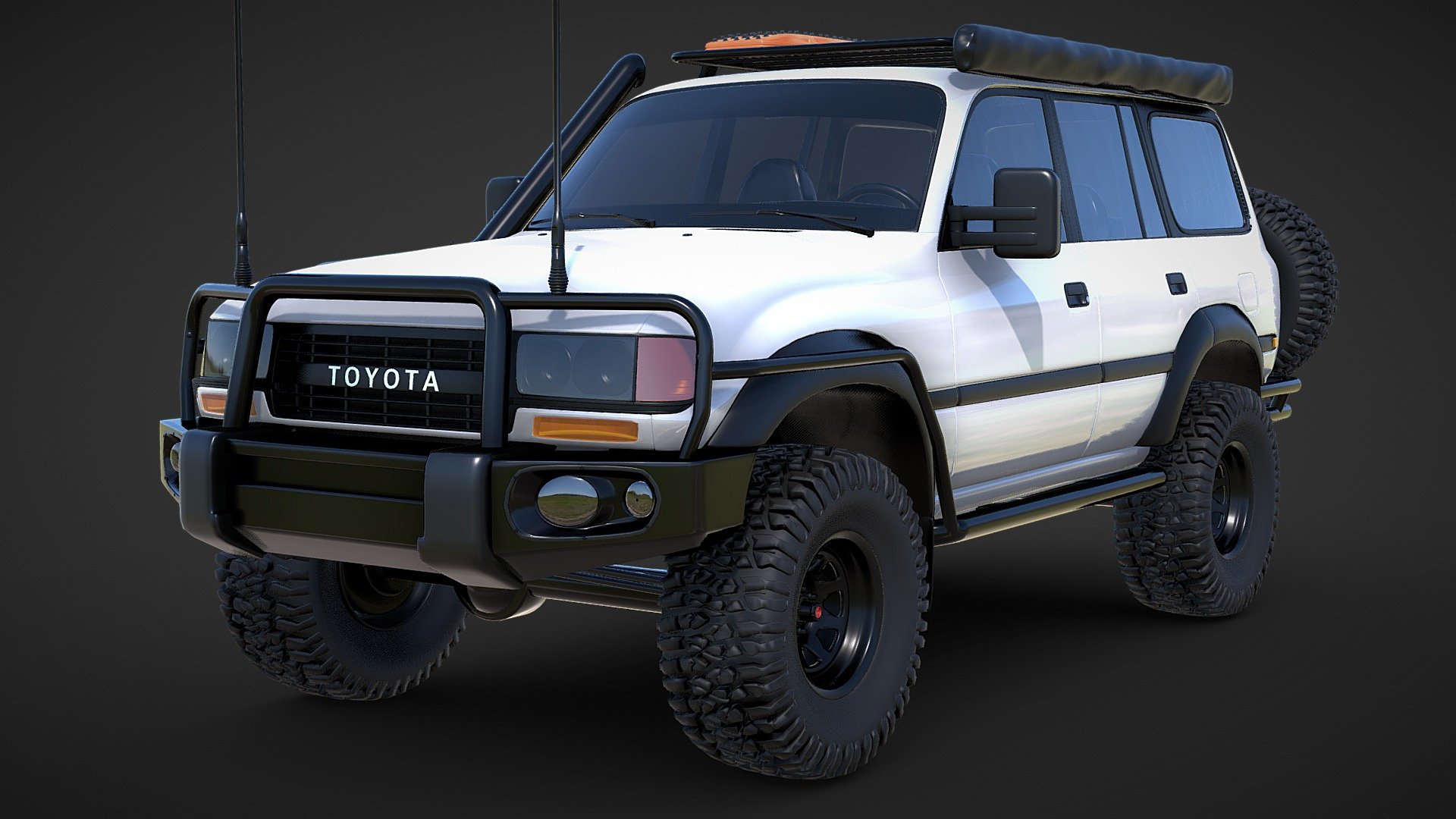 Toyota Land Cruiser 80 Series Touring - Toyota Land Cruiser 80 Series Touring - Buy Royalty Free 3D model by Pitstop 3D (@Pitstop3D) 3d model