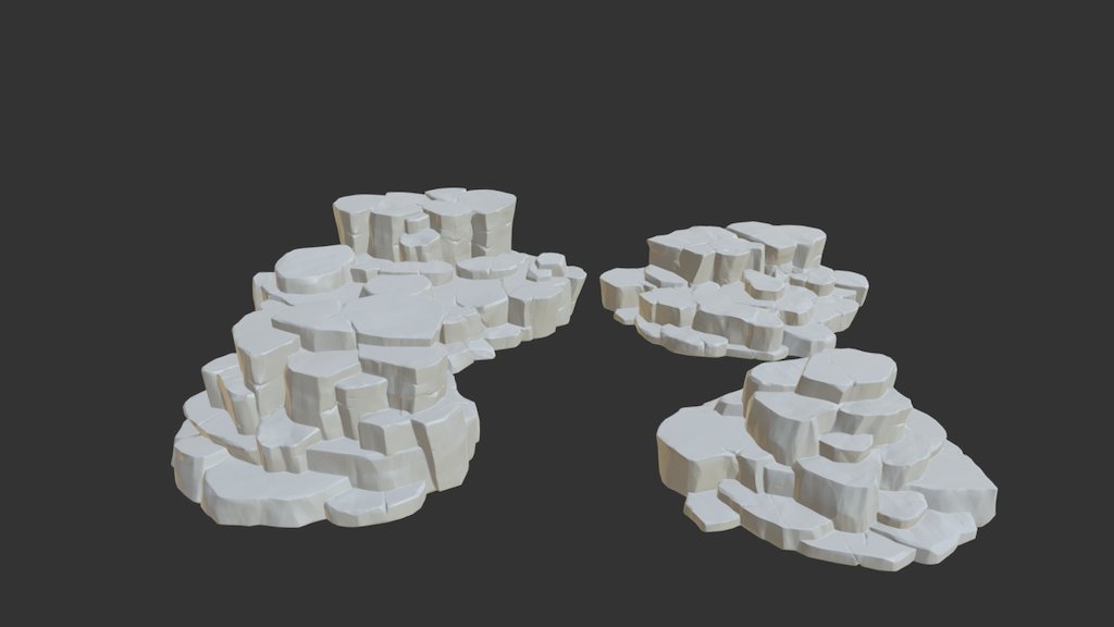 Rock Formation draft - 3D model by AntonS (@antonsyutkin) 3d model