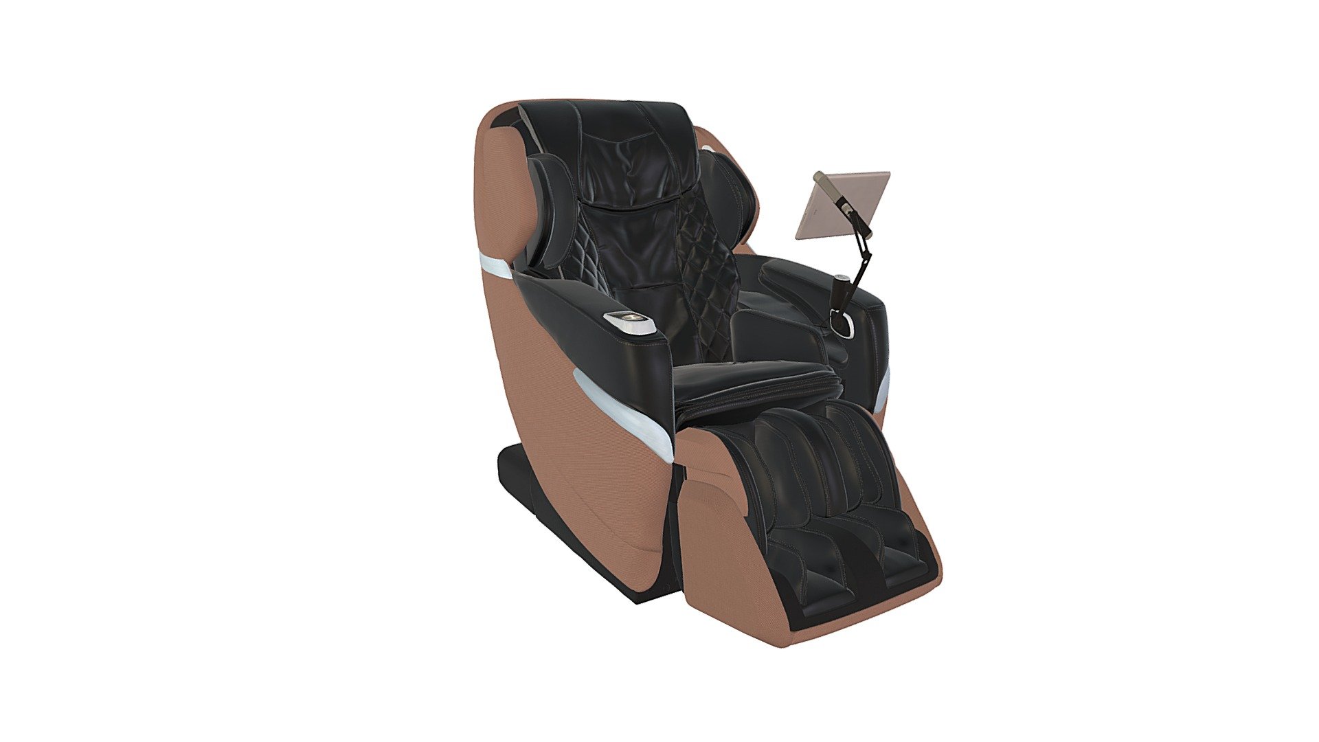 Tan Espresso Massage Chair Animation - Buy Royalty Free 3D model by Furniture 3D (@powerballtech) 3d model