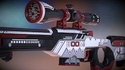 AWP | Booster rifle, red, white, sniper, csgo, counterstrike, awp, csgoworkshop, scifi, workshop, steam