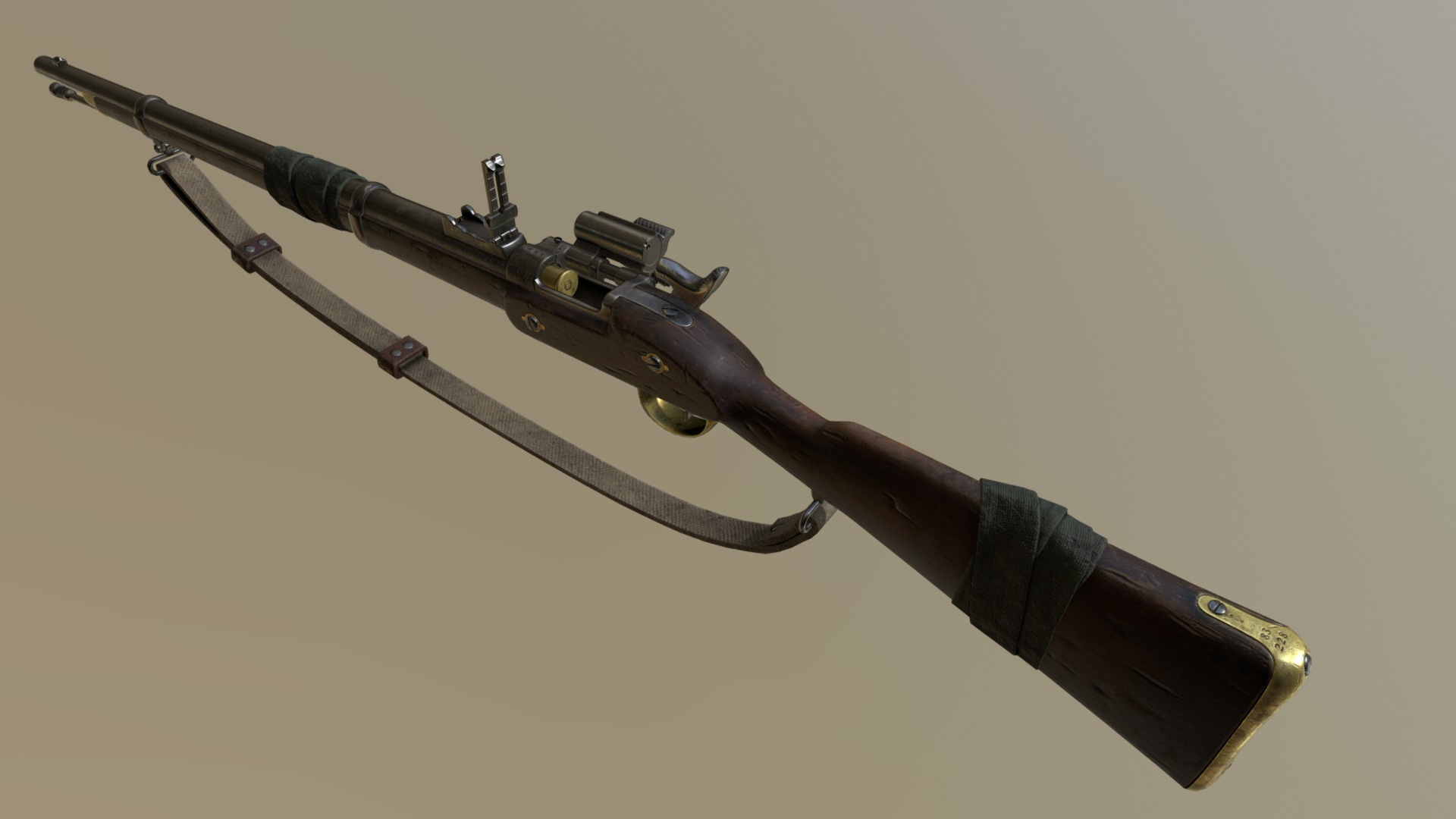 At the height of the bushranging era, this rifle was already antiquated, however with a breech loaded .577 round it made it no less deadly.

Adopted by the British Empire in 1866 as a modern conversion to their earlier muzzle loaded rifles. Part of Upsurge Studios first original title.

12224 Triangles and 1 x 4 k texture set 3d model