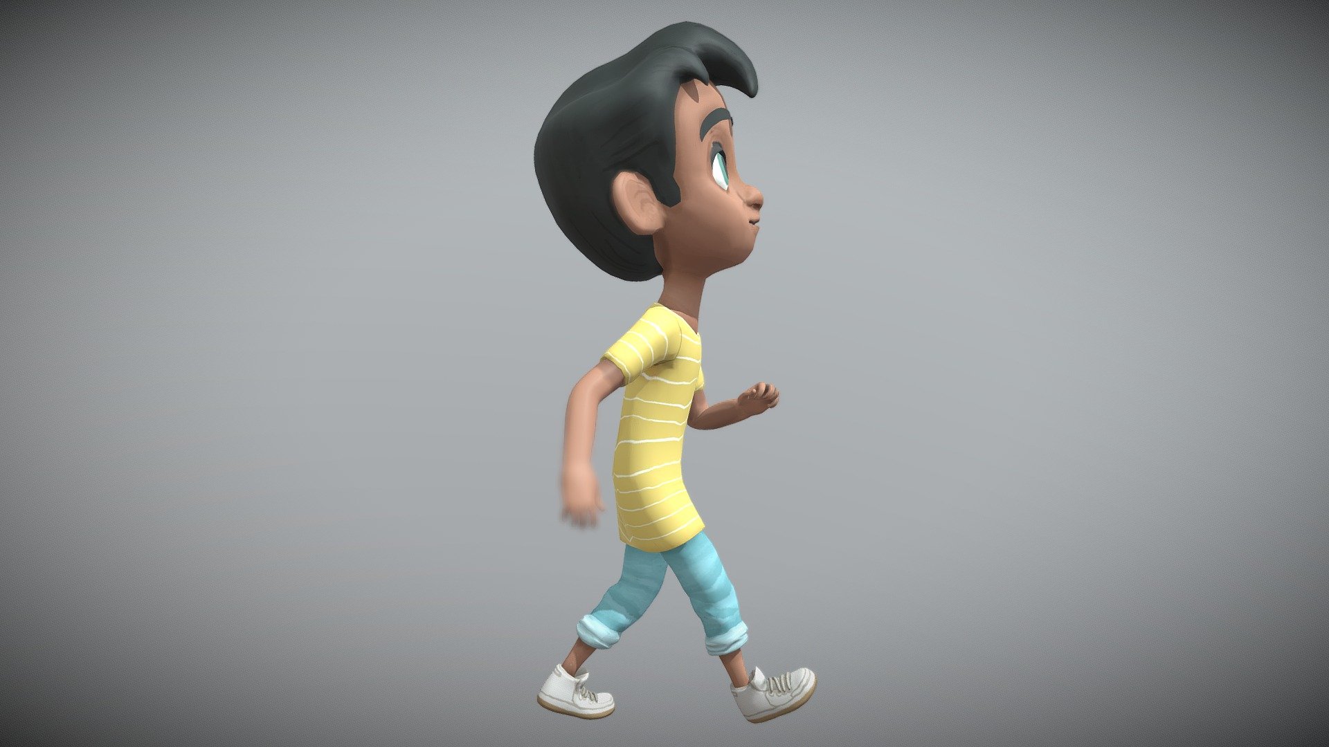 Bobby, a 7 year old boy - 3D model by vitascky 3d model