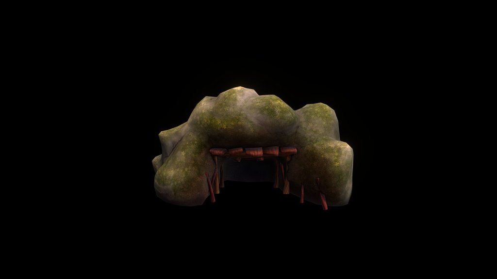 SDT - Cave Mine Entrance - 3D model by Joseph Jinn (@jinnjoseph) 3d model