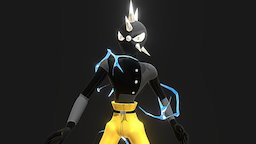 Spaicy: Derek punk, electricity, characterart, aggressive, stellarknight, spaicy, blender3d, animation, male, electric