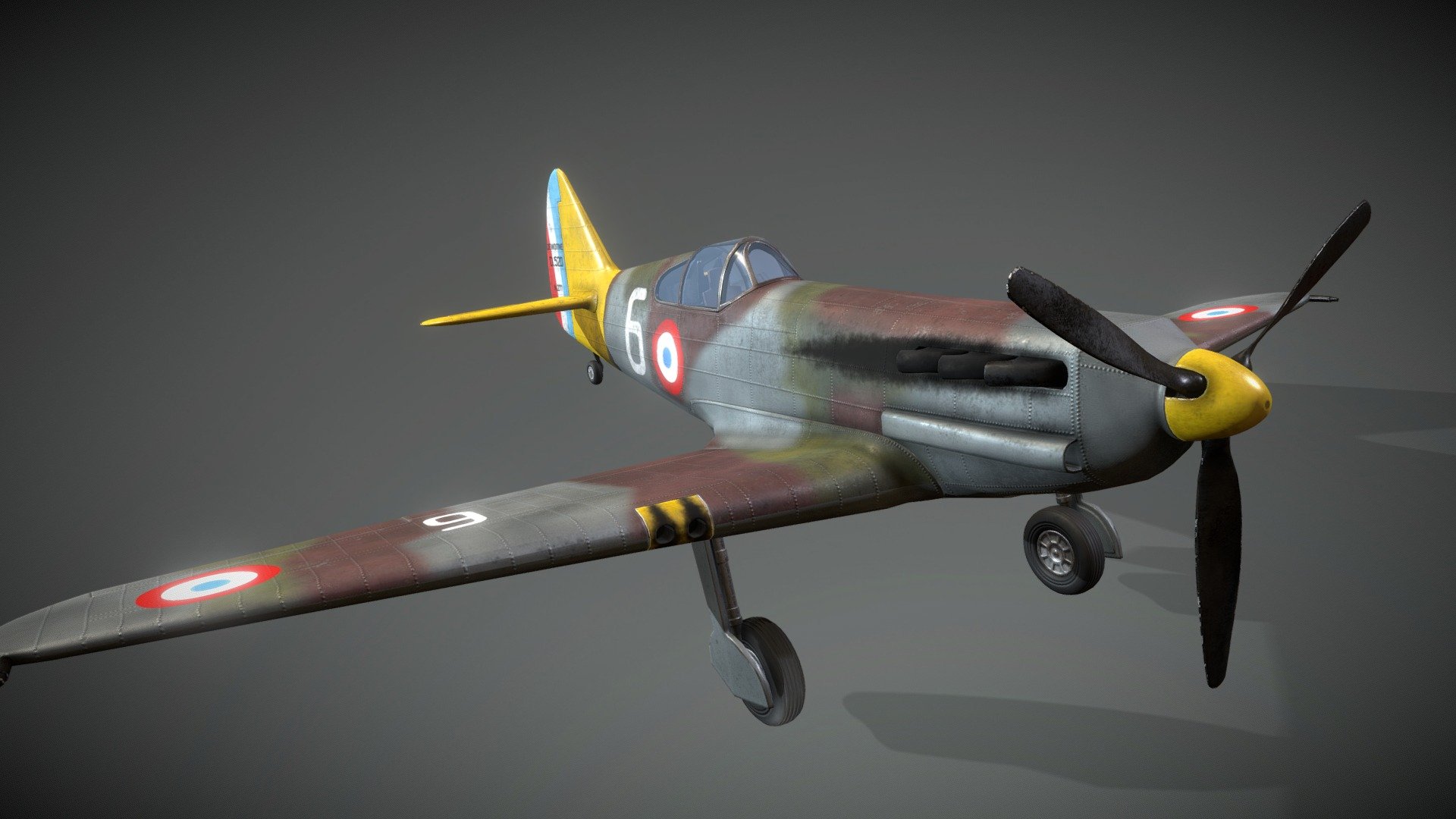 Escape Germany - Dewoitine D.520

3D Model for Escape Germany (PC-Game) 

Fully rigged an animated ingame. Flight Example BF109: https://www.youtube.com/watch?v=jb6zUBnfUZE&amp;t=8s

Model + Textures by: David Falke

Rigged + Animations by: Spaehling

Website: https://www.grip420.com/

Discord: Follow us on Discord

Facebook Follow us on Facebook

Game  Escape Germany - Escape Germany - Dewoitine D.520 - 3D model by GRIP420 3d model