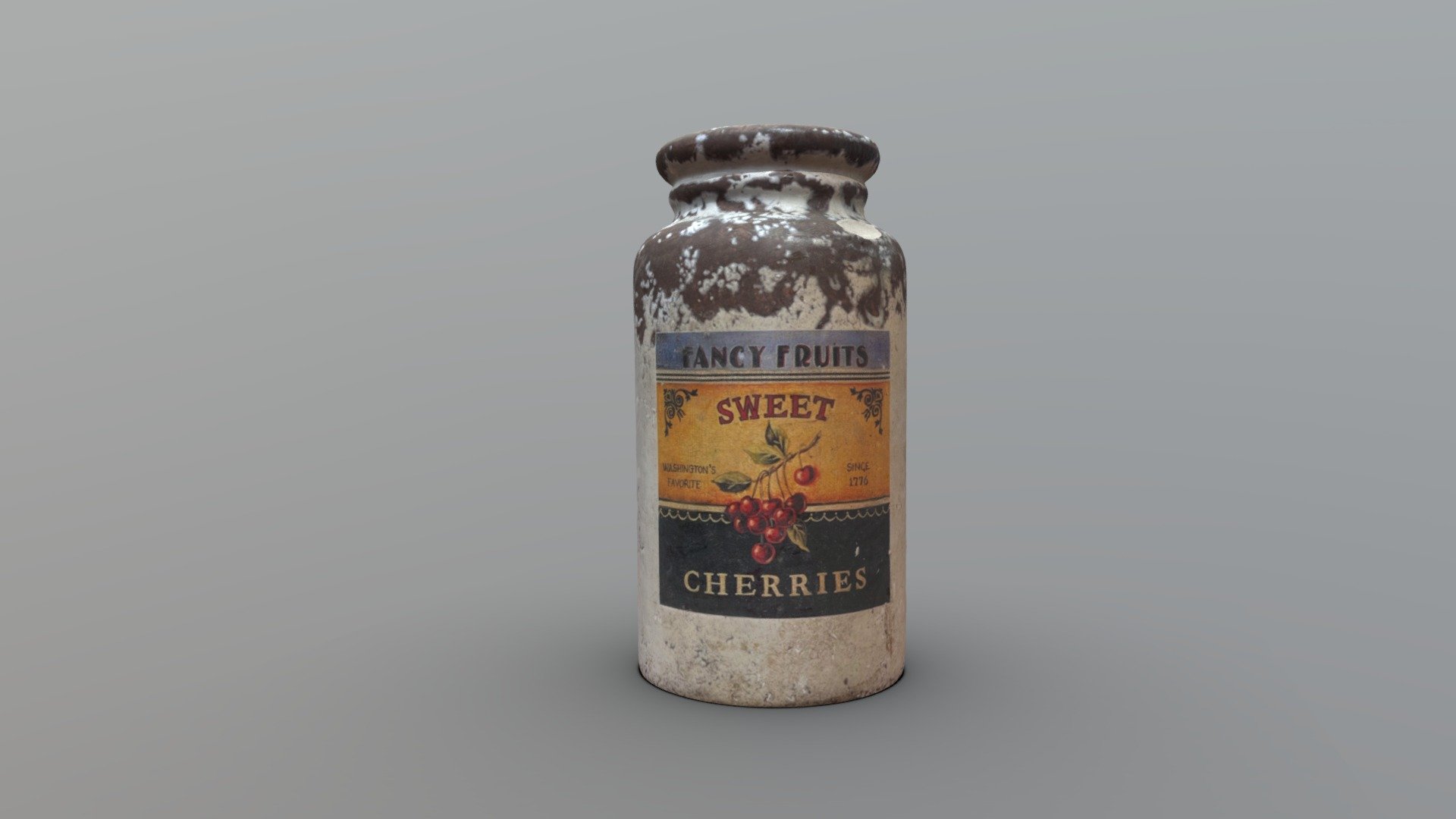 Old bottle Cherry jar - Old bottle Cherry jar - Buy Royalty Free 3D model by xinige (@l13261404616) 3d model