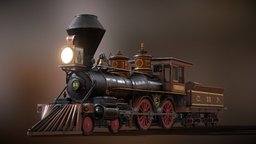 Central Pacific 4-4-0 Steam Locomotive