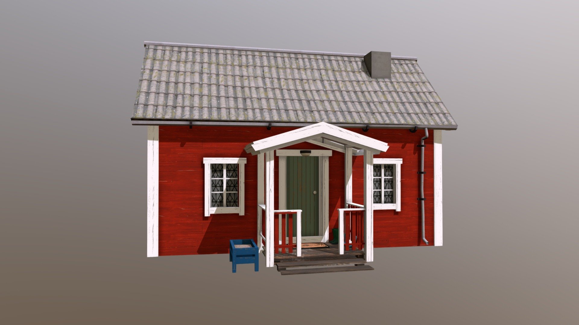 Swedish House_Diorama - 3D model by Alexandra Desmet (@Alexandra234) 3d model