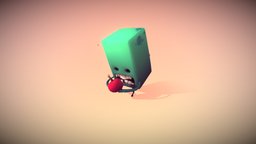 "Cutie Creepiness 2" odd, cute, gadget, videogame, creepy, colorful, character, blender3d, video