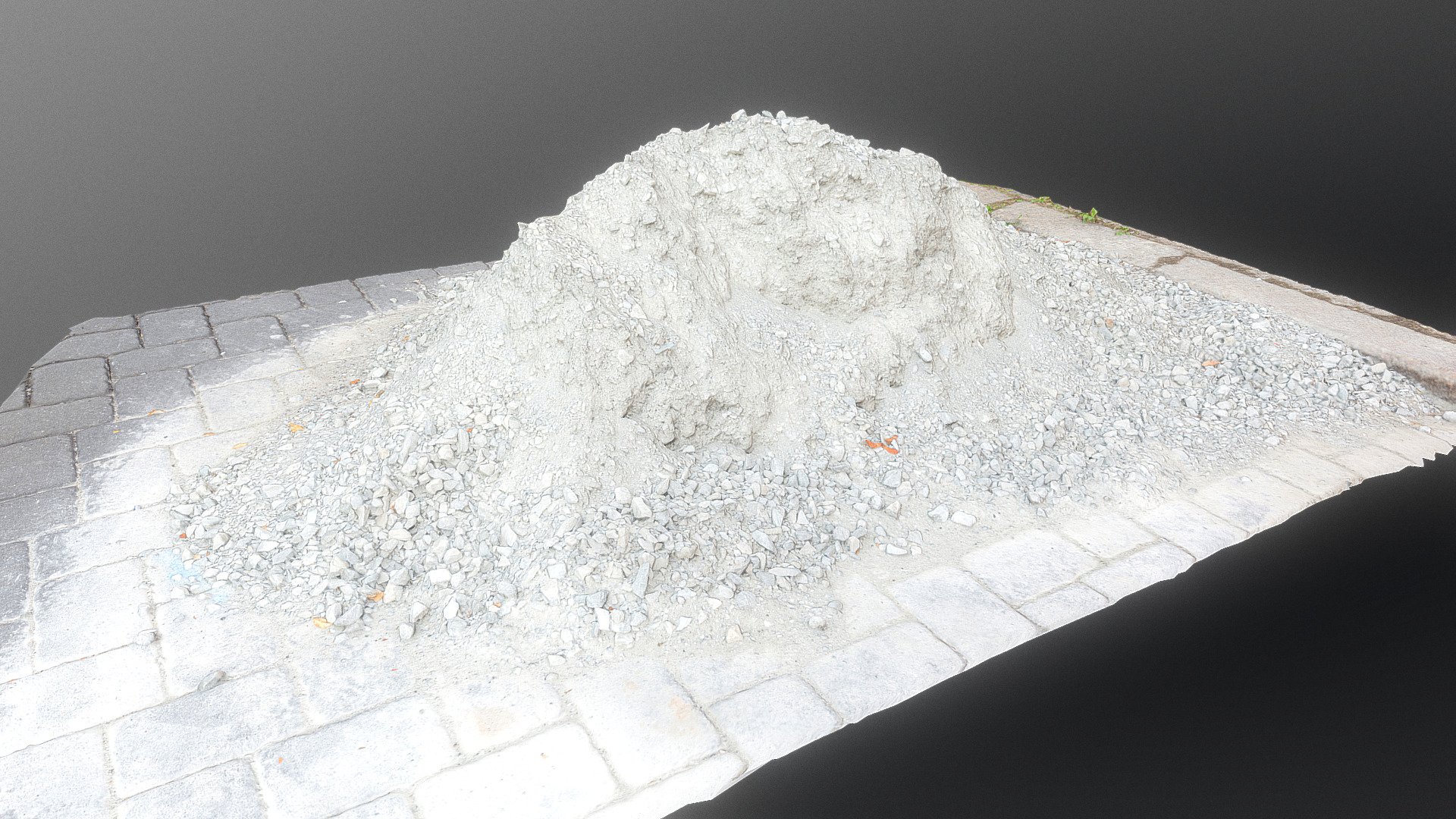 White rubble gravel stone heap pile on street road constrctuion with pavement

Photogrammetry scan 130x24MP, 16K texture - White rubble stone heap pile on street - Buy Royalty Free 3D model by matousekfoto 3d model