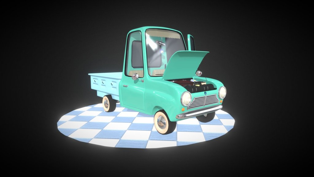 For Bee and Bird Animation Studio / Niloya Cartoon Movie - Cartoon Car / Anadol - 3D model by mmtdz (@mehmetduz) 3d model