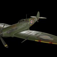 Spitfire MK-I world, fighter, wwii, aeroplane, yolo, spitfire, aircraft, fire, 2, squadron, spit, plane, war