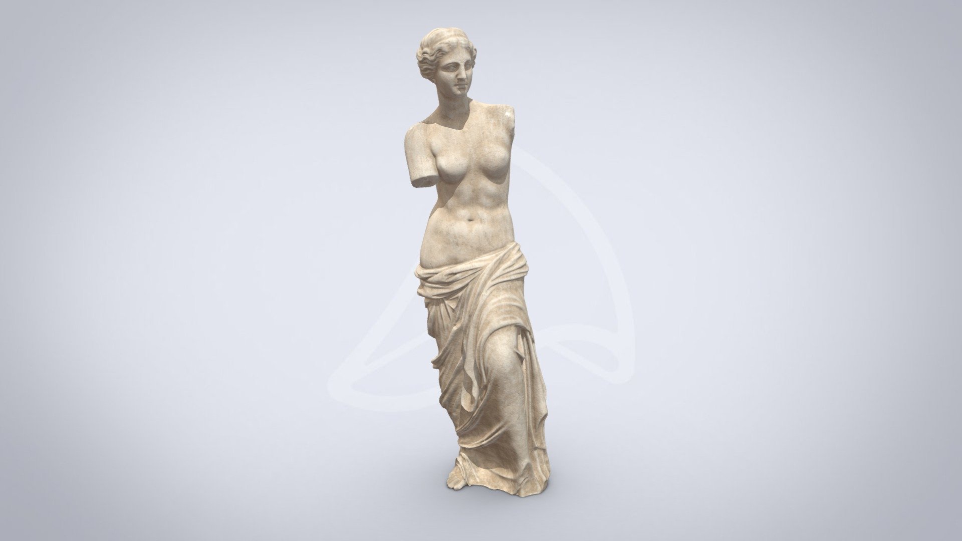 Reinterpretation of the Venus de Milo sculpture made by 3D modeling 3d model