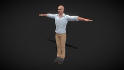 Business Man  ( Rigged & Blendshapes ) avatar, tshirt, shirt, people, hombre, fashion, unreal, clothes, beard, business, hairless, shoes, personaje, worker, jeans, businessman, belt, clothed, tpose, unrealengine, wear, corporation, stocks, streetwear, character, unity3d, pbr, man, male, clothing, rigged, marketshopping