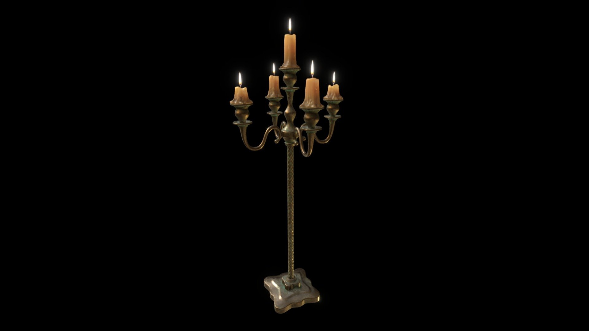 For the project “A Life Journey of the Soul” - Candlestick (texturing) - 3D model by • Less • (@lessart) 3d model