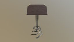 Tome Stand stand, table, metal, podium, lecturn, wood