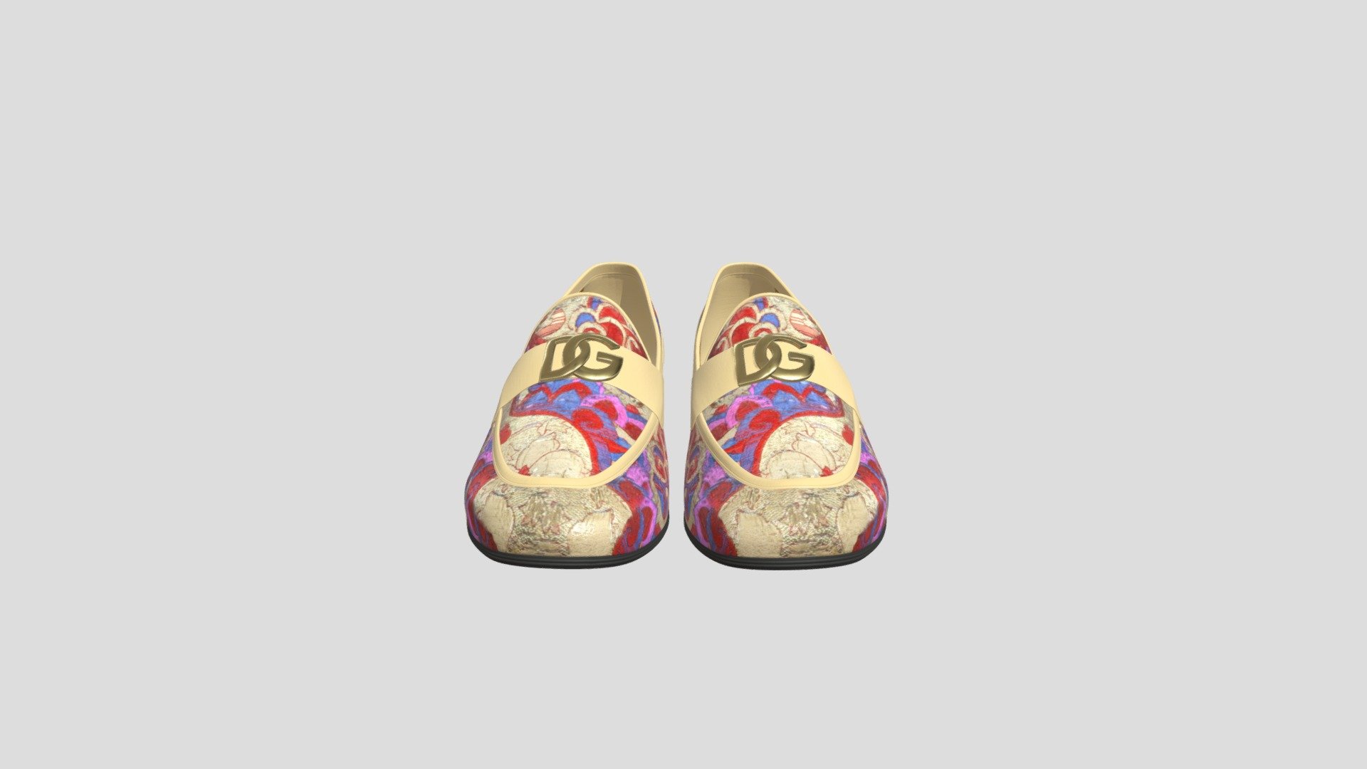 Dolce &amp; Gabbana Ariosto slippers/Moccasin.
High quality 4K texture and good topology 3d model