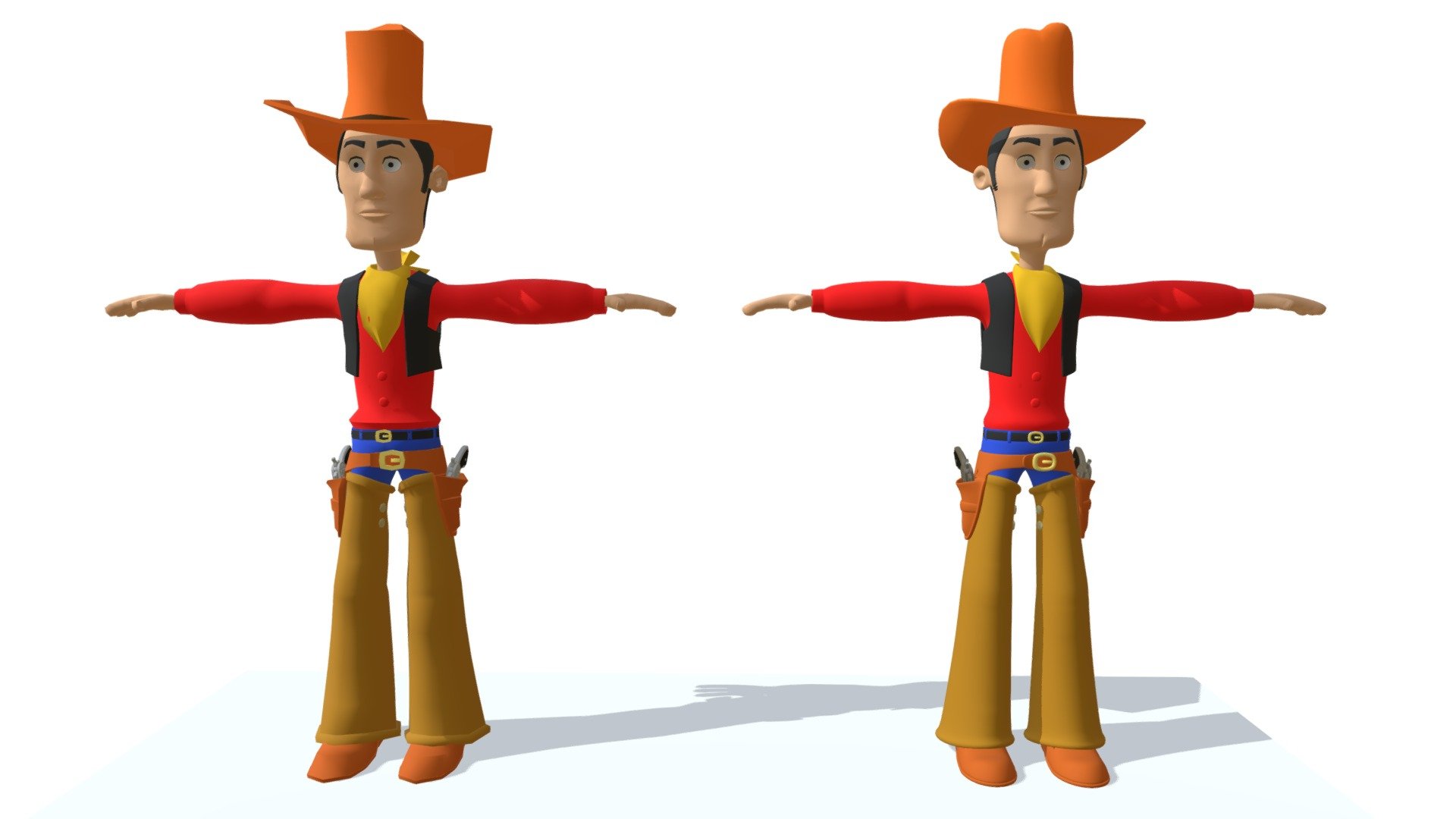 Quality 3d model of cartoon cowboy character. Every format includes 2 versions of the model; with and without smooth (base mesh).

Included Formats:

3ds Max

3DS

Lightwave

OBJ

Softimage

Maya - Cartoon Cowboy Character - Buy Royalty Free 3D model by 3DHorse 3d model