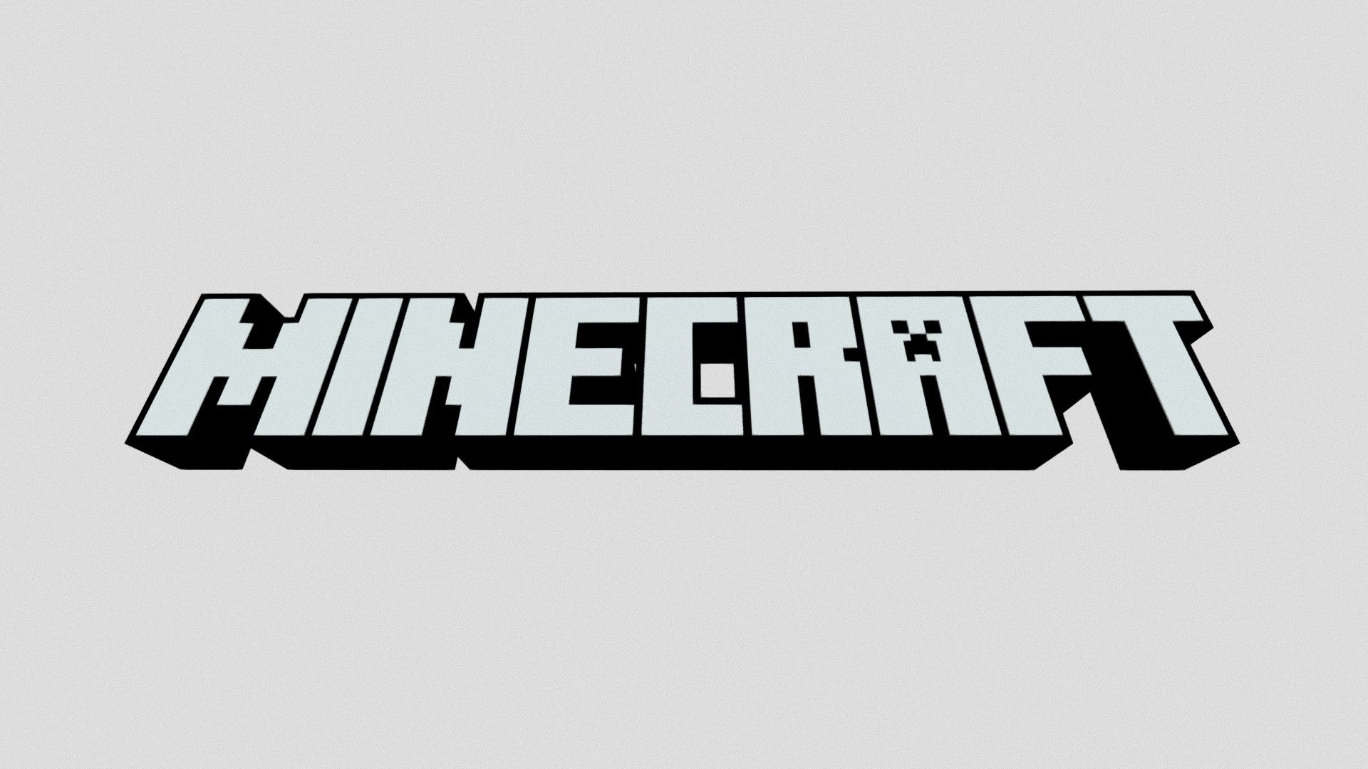 A 3D rendering of the Minecraft logo 3d model