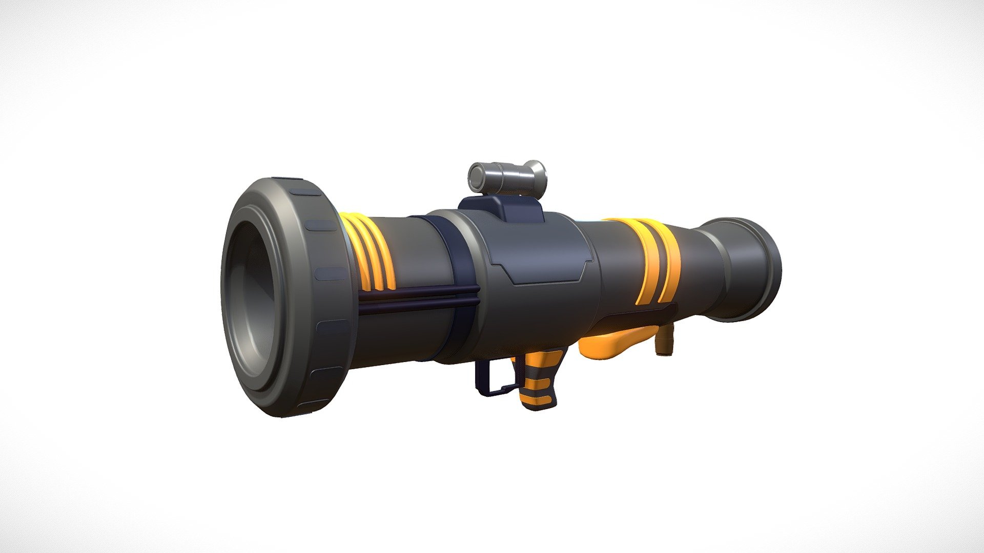 3D model of cartoon bazooka.

+22,500 faces.

Made with Blender 3d model