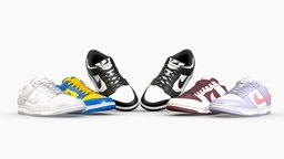 Nike Dunk Variety Pack 2 shoe, style, leather, white, fashion, panda, pack, clothes, nike, value, realism, outfit, sneakers, sb, dunk, dunks, ucla, character, pbr, low, black, noai