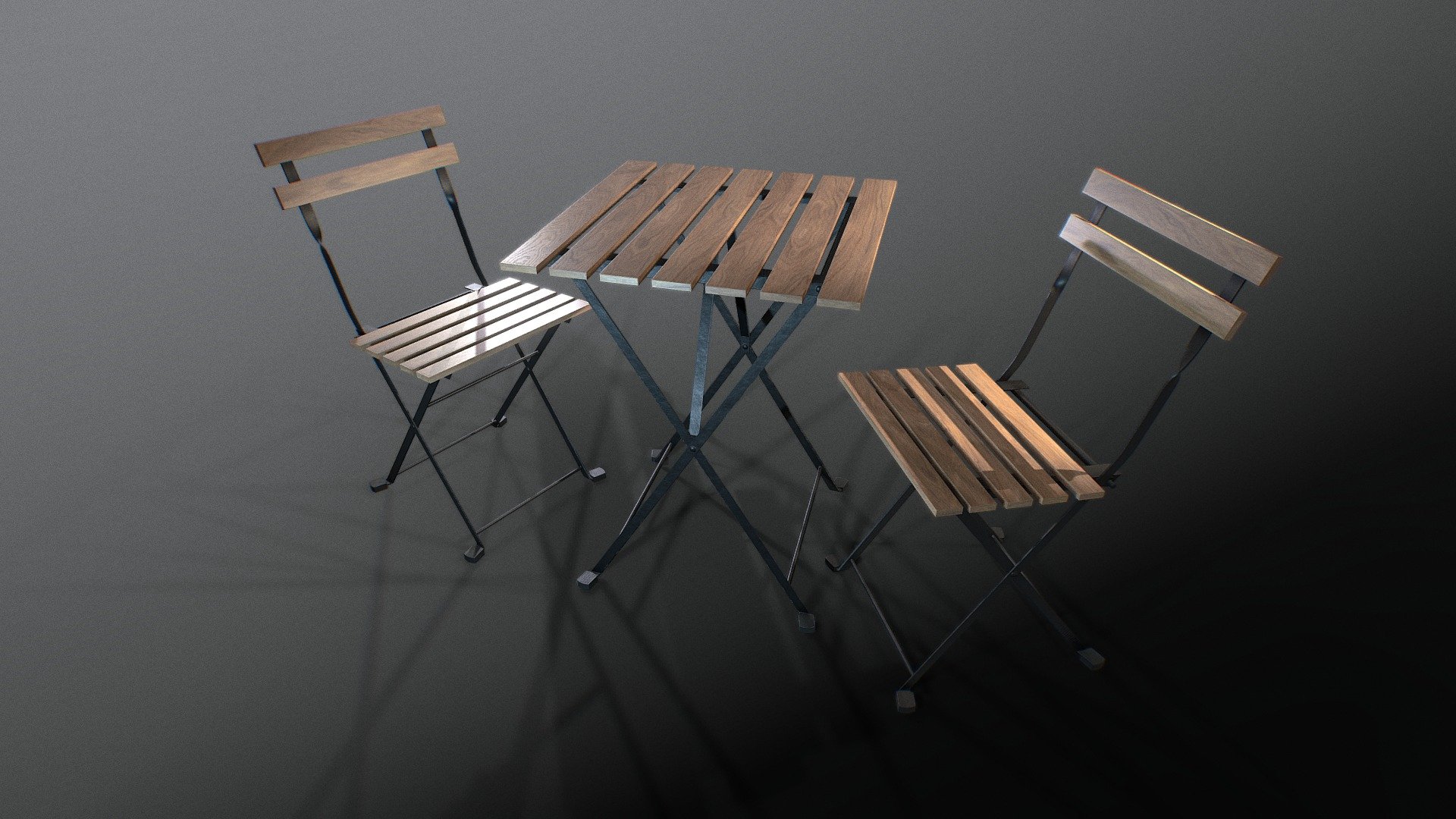 3d model of a dining table for using as a decor furniture in arch-viz. This model was created in latest version of Blender and textured in Substance Painter. This model is made in real proportions.

High resolution of textures.

Metal-ness workflow- Base Color, Normal, Metal-ness, Ambient Occlusion and Roughness Textures - PNG 3d model