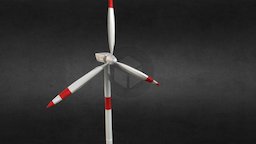 Modern Wind Turbine (Game Asset)