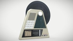 Ziegfeld T-9 Stereo Turntable prop, retro, player, disc, appliance, record, noai