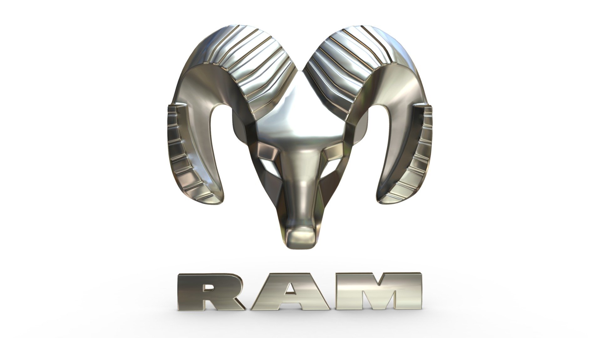 Ram Logo - 3D model by PolyArt (@ivan2020) 3d model