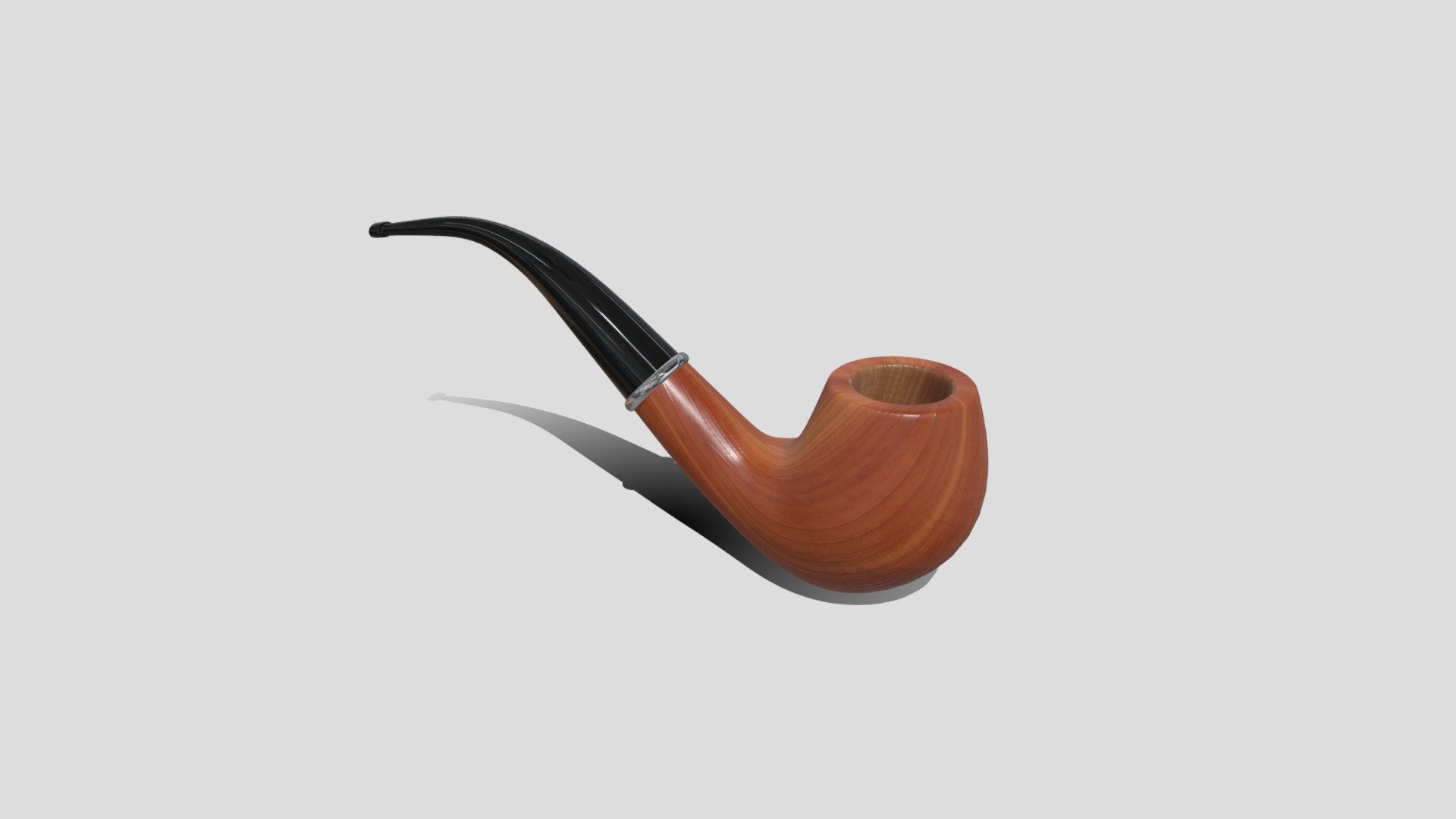 low poly 3d model of tobacco smoking pipe - Smoking Pipe - Buy Royalty Free 3D model by assetfactory 3d model