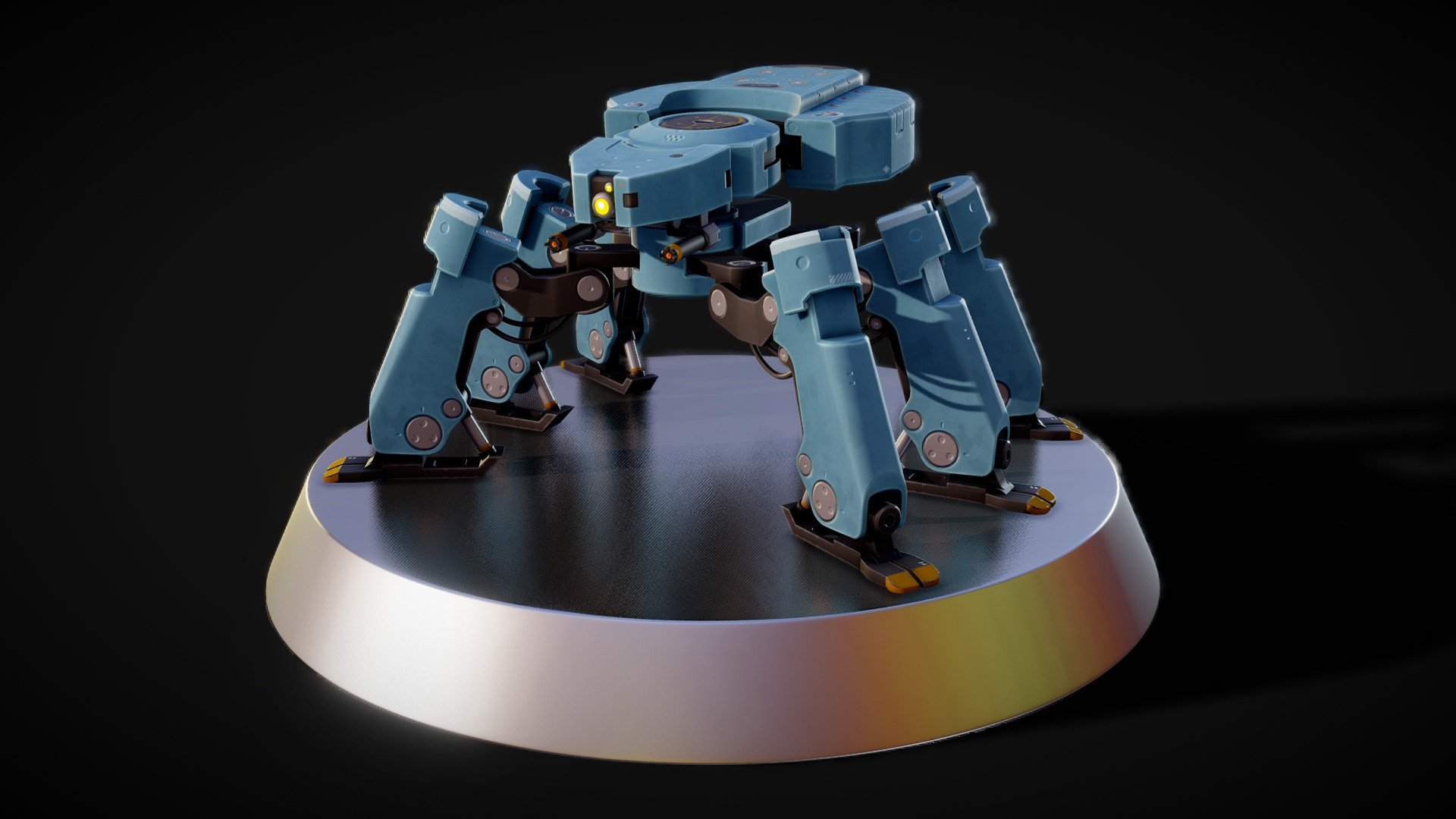 Found an amazing concept on art by https://www.artstation.com/rymin.

I just had to model this thing, I LOVE its design and appeal as an avid strategy game player 3d model