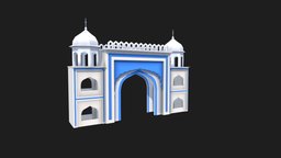 Fareed Gate Bahawalpur Lowpoly gate, culture, pakistan, cultural-heritage, haritage, asset, game, lowpoly, bahawalpur, fareed, benakri