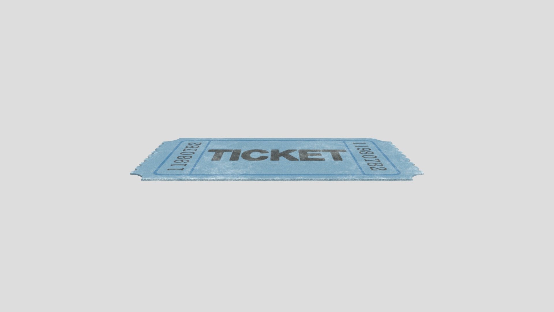 Model from Apple Reality Composer - Ticket - Download Free 3D model by papertractor 3d model