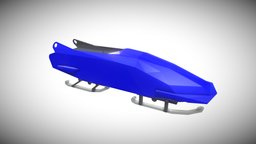 Racing Bobsleigh bobsleigh, lowpoly, low, poly, racing, bobsled, bobsledding