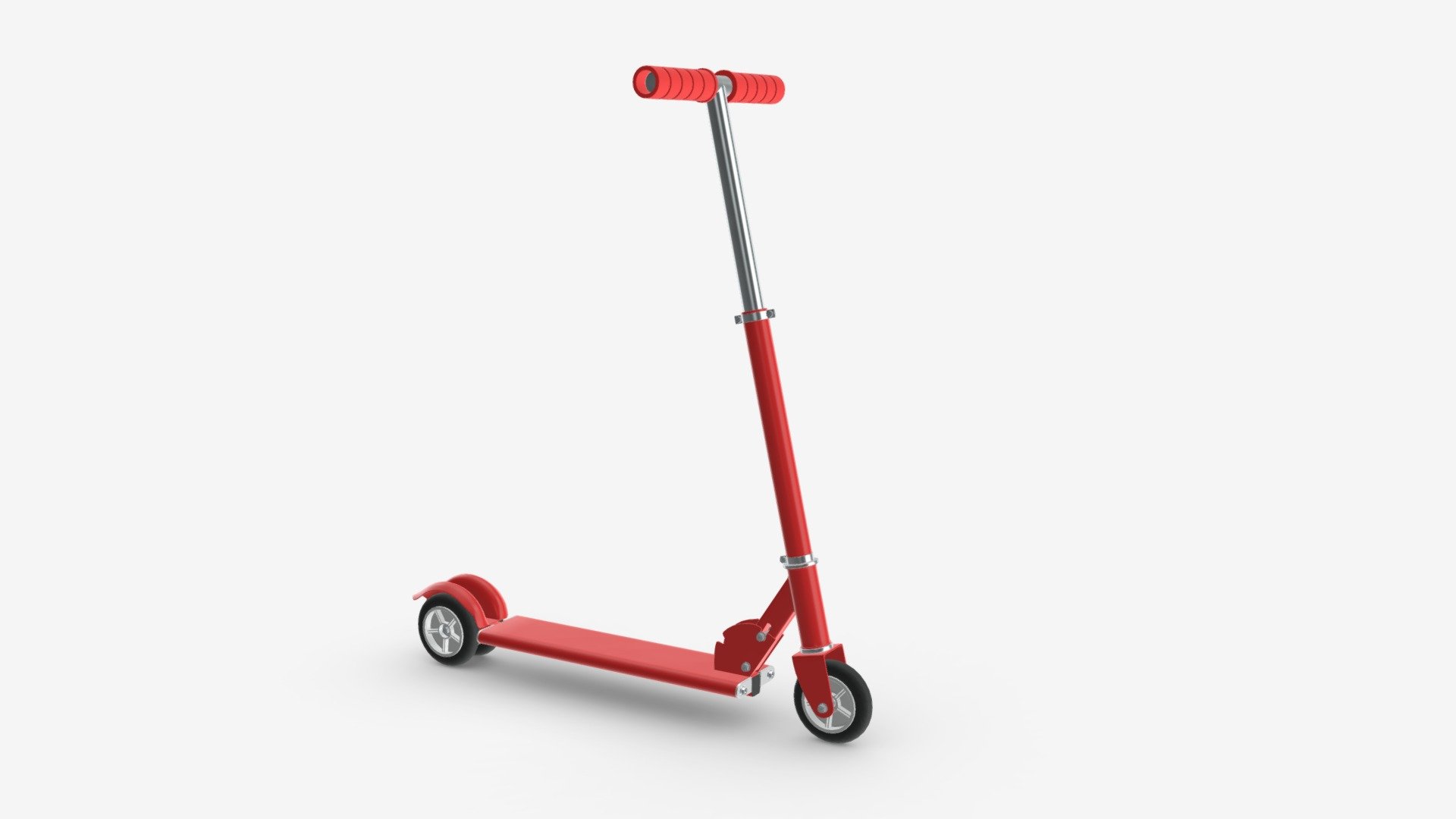 Kick scooter red 3D - Buy Royalty Free 3D model by HQ3DMOD (@AivisAstics) 3d model
