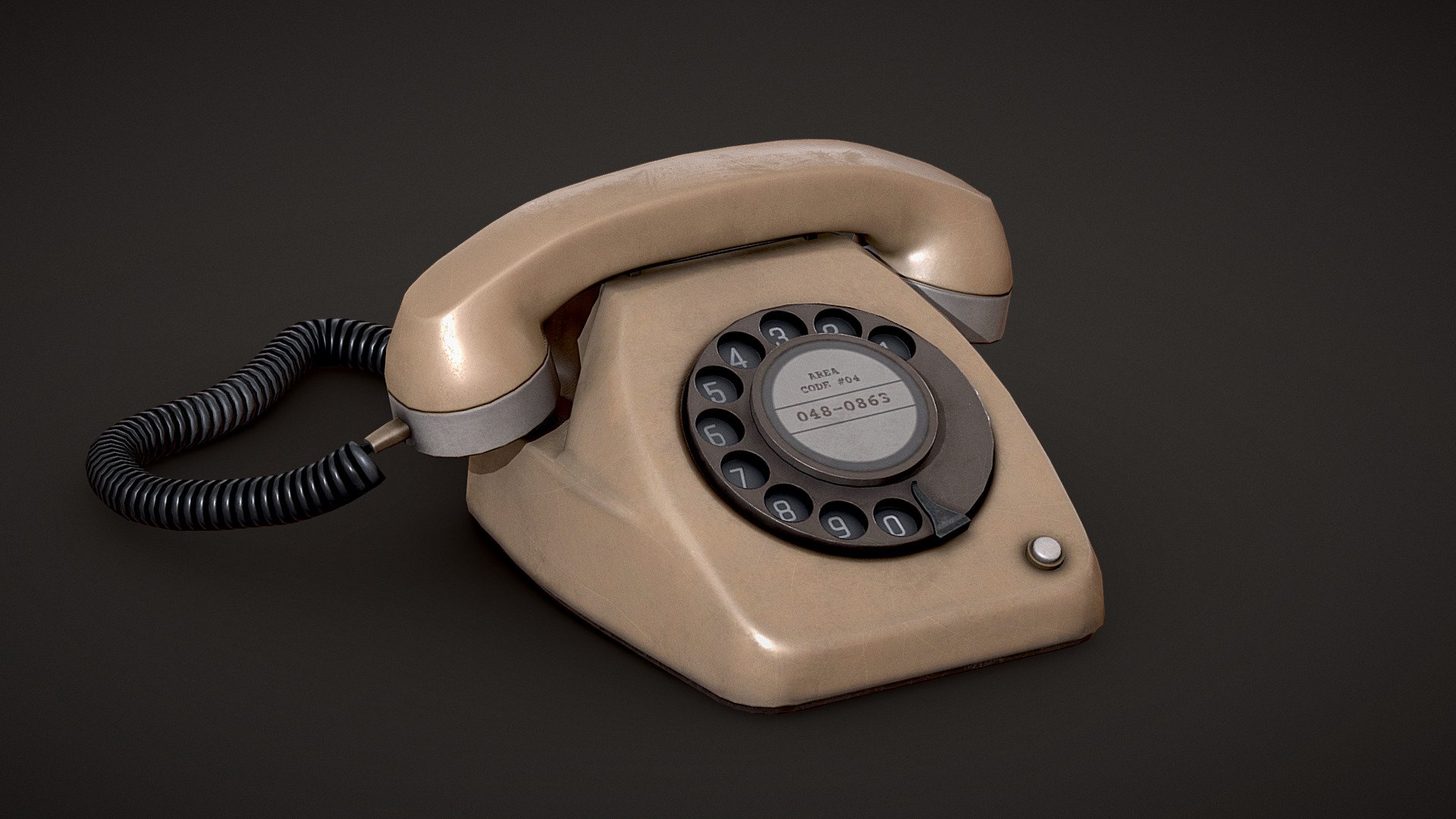 Phone I made for my retro office Supplies pack.

2k Texture set 3d model