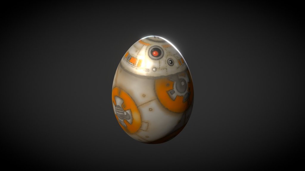 For the egg painting challenge - BB-egg #Easter2017 - 3D model by Craig A Stewart (@craigastewart) 3d model