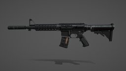 M4 Carbine Rifle rifle, m4a1, games, m4, action, army, realistic, weaponry, gunmodel, marmoset, game-ready, game-asset, weapon-3dmodel, gun-weapon, military-equipment, army-military-game, military-gear, militaryweapon, army-gear, weapon, game, weapons, military, gameasset, gun, war, guns, gameready, m4carbine, noai