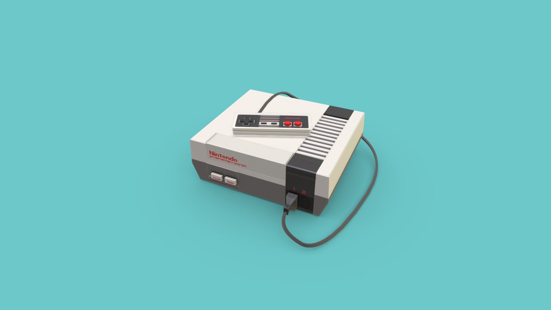 Made for SFM. http://steamcommunity.com/profiles/76561198039783201/ - Nintendo Entertainment System - 3D model by Unconid 3d model