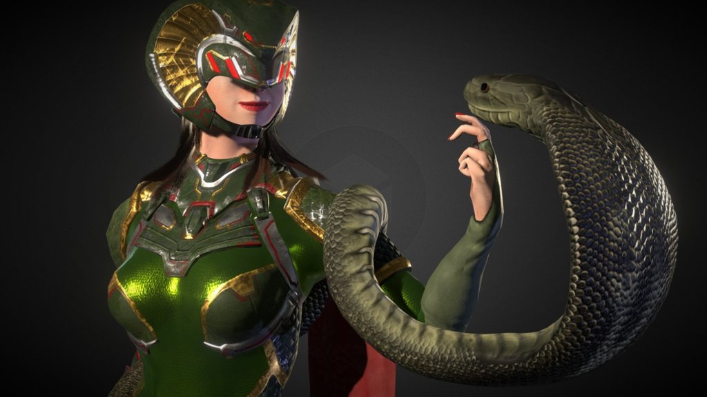 Tribute to japanese tokusatsu. 

I have a full page of lore on this character but I guess you're not here to read so enjoy the model.


September 2016
 - Queen Cobra - 3D model by rikard86 3d model