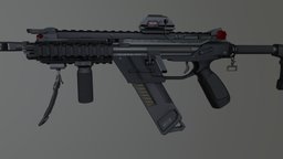 Titanfall inspired compact machine gun rifle, combat, tactical, titanfall, scifi, gun
