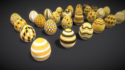 Collections Easter Eggs 6 egg, easter, props, asset
