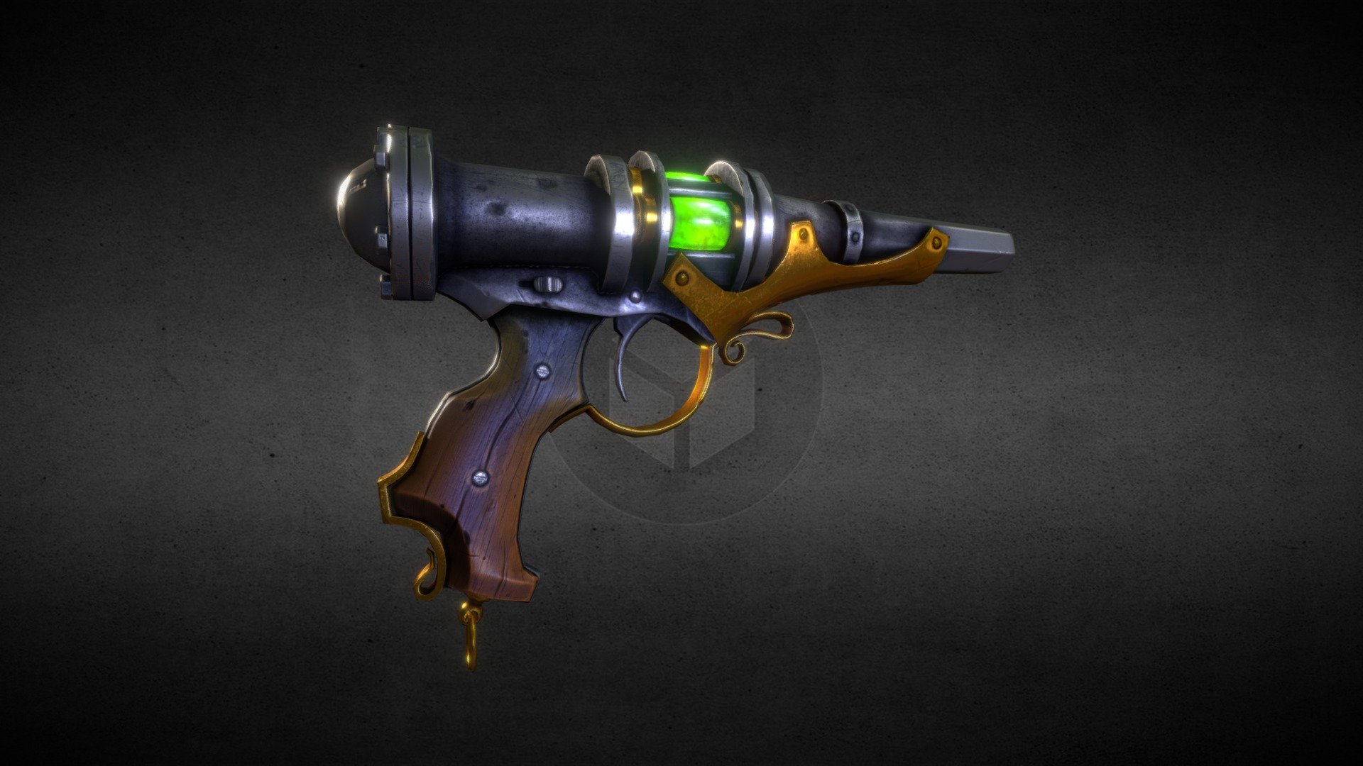 steampunk gun - steampunk gun - 3D model by LowSeb 3d model
