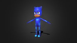 PJ Masks Catboy connor, cartooncharacter, catboy, character, cartoon, pj-masks, pj-masks-3d-model-download