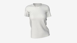 Women short sleeve t-shirt 01 tshirt, shirt, back, front, fashion, women, template, top, clothes, mockup, casual, cotton, t-shirt, wear, blank, 3d, pbr, design, female, clothing