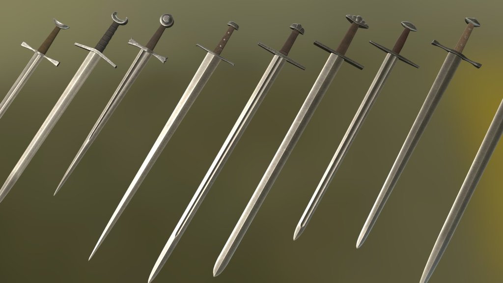 Sword pieces - 3D model by autobus 3d model
