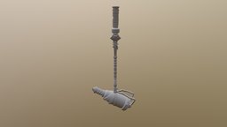 3D modeling Flame Thrower (Hight poly)